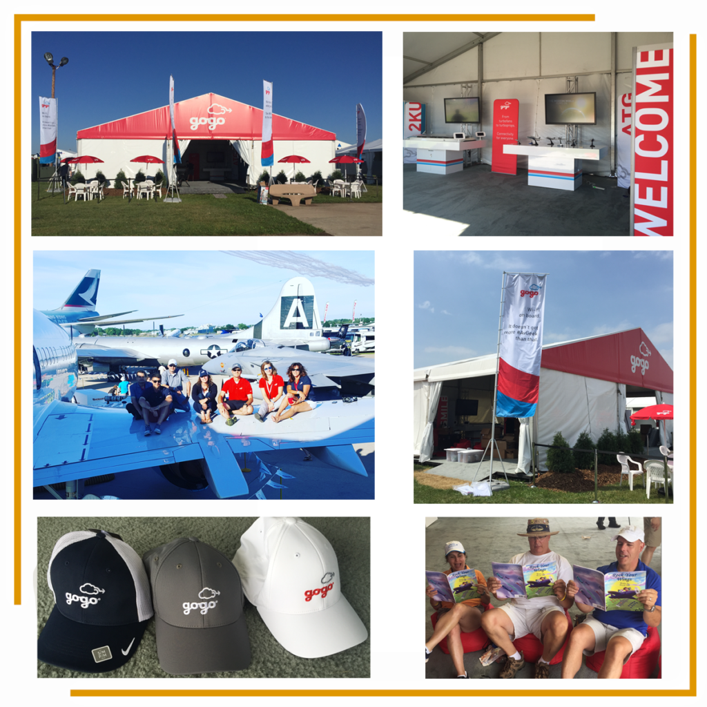 Gogo Business Aviation - Oshkosh Outdoor Booth, Promotionals & Event Management